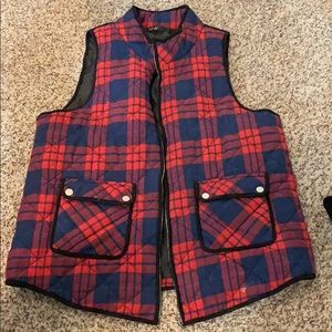 Checkered vest